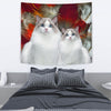 Cute Ragdoll Cat Print Tapestry