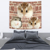 Roborovski Hamster On Wall Print Tapestry