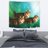 Cute American Bobtail Cat Print Tapestry