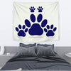 Dog Paws Print Tapestry