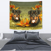 Cute Rottweiler Dog Print Tapestry