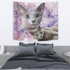 Cute Russian Blue Cat Tapestry