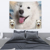 Cute Samoyed Dog Print Tapestry