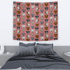 Pit Bull Dog Pattern Print Tapestry