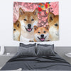 Cute Shiba Inu Dog Print Tapestry