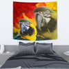 Blue and Yellow Macaw Print Tapestry