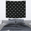 Whippet Dog Pattern Print Tapestry