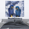 Cute Hyacinth Macaw Print Tapestry