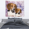 Amazing American Foxhound Dog Print Tapestry