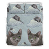 Korat Cat Print Bedding Set