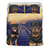 Rottweiler Dog Print Bedding Set