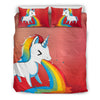 Rainbow Unicorn Print Bedding Sets