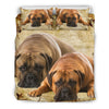 Bullmastiff Dog Print Bedding Set