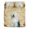 Cute Old English Sheepdog Print Bedding Set