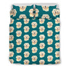 Lovely Golden Retriever Dog Pattern Print Bedding Set