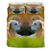 Lovely Golden Retriever Dog Art Print Bedding Set