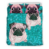 Lovely Pug Dog Art Print Bedding Set