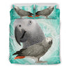 African Grey Parrot Print Bedding Sets
