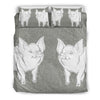 Middle White Pig Print Bedding Sets