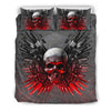 Gun And Skull Art Print Bedding Set