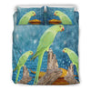 Rose Ringed Parakeet Print Bedding Set