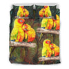 Sun Conure (Sun Parakeet) Bird Print Bedding Set