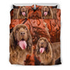 Cute Sussex Spaniel Print Bedding Set