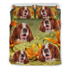 Lovely Irish Red and White Setter Dog Print Bedding Set