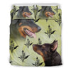 Amazing Beauceron Dog floral Print Bedding Sets