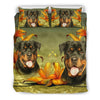 Cute Rottweiler Dog Print Bedding Set