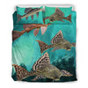 Suckermouth Catfish Print Bedding Set