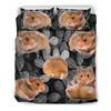 Cute Djungarian Hamster Print Bedding Set