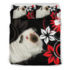 Cute Himalayan guinea pig Print On Black Bedding Sets