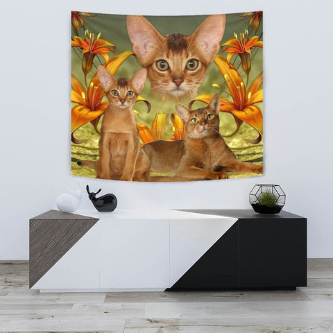 Abyssinian Cat Print Tapestry