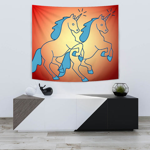 Unicorn Star Print Tapestry