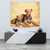 Airedale Terrier Dog Print Tapestry