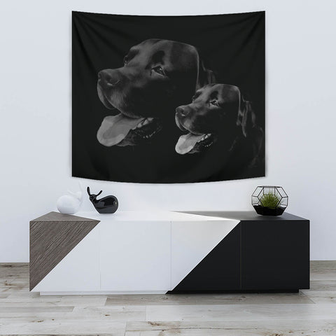 Black Labrador Print Limited Edition Tapestry