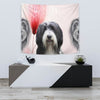 Bearded Collie Print Tapestry