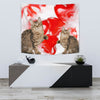 American Bobtail Cat Print Tapestry