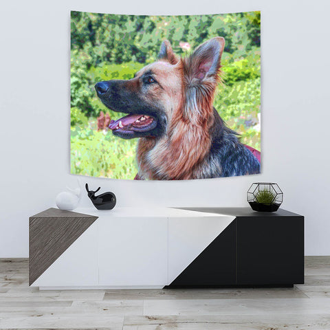 German Shepherd Dog Art Print Tapestry