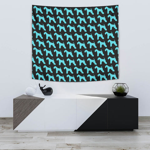 Lakeland Terrier Dog Pattern Print Tapestry