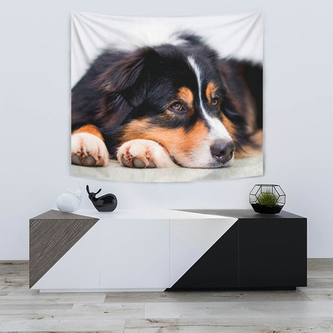 Australian Shepherd Dog Print Tapestry