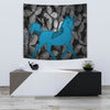 Anglo Arabian Horse On Black Print Tapestry