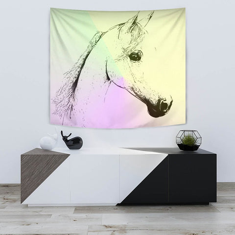 Arabian Horse Print Tapestry