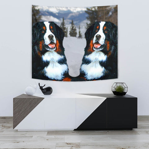 Bernese Mountain Dog Print Tapestry