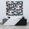 Border Collie Dog In Lots Print Tapestry