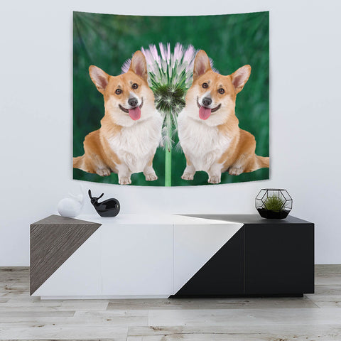 Cardigan Welsh Corgi Dog Print Tapestry