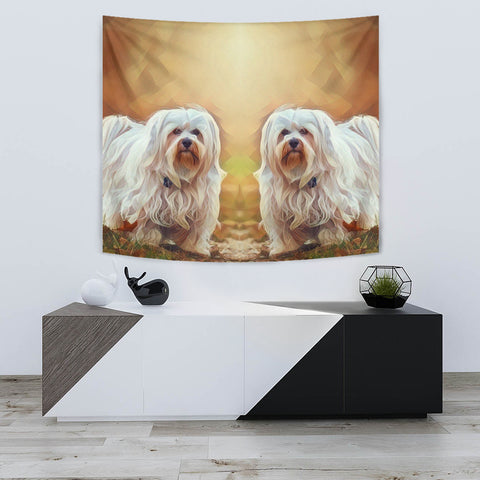 Havanese Dog Art Print Tapestry