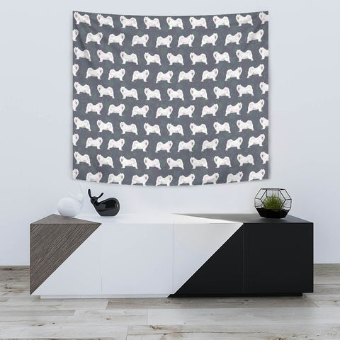 Samoyed Dog Pattern Print Tapestry