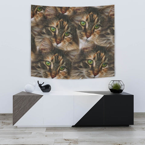 Maine Coon Cat Print Tapestry